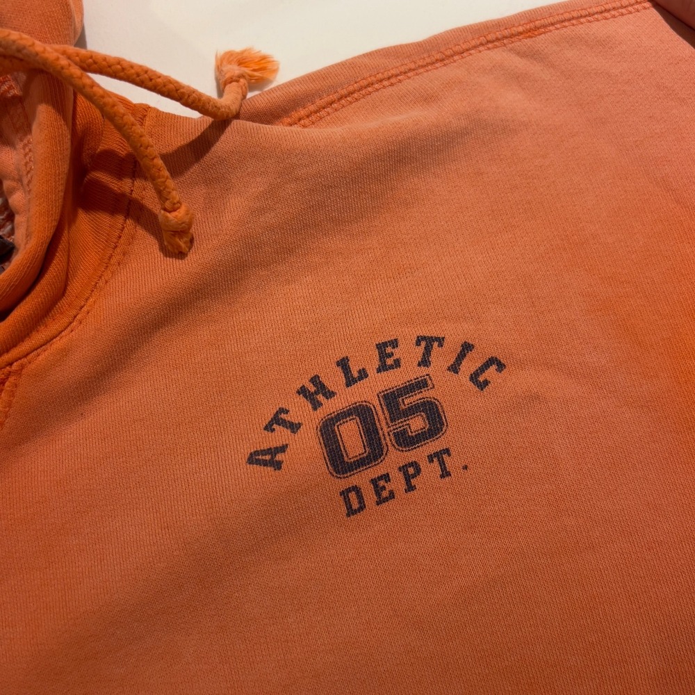 Athletic Works Orange Hoodie Athletic Dept 05 Pullover Sweatshirt Large - Picture 7 of 11